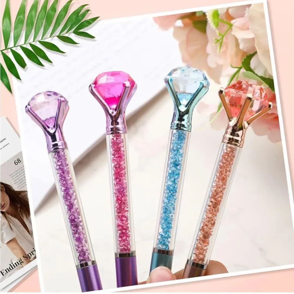 Jewel Top Pen Hot Champagne